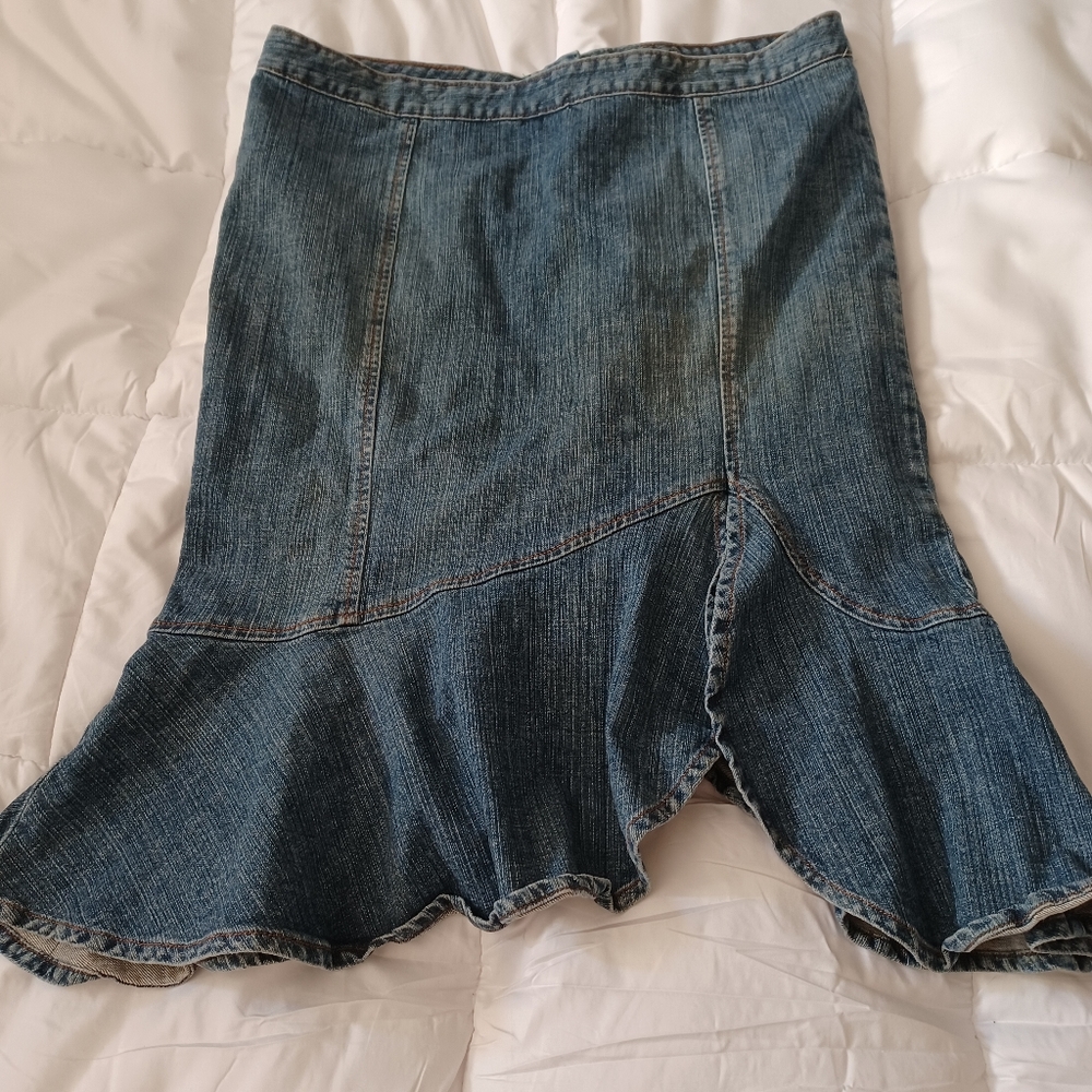 Y2k denim skirt